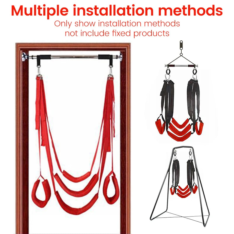 Door Sex Swing Passion For Couples Sex Swing Love Upgraded Version Sex Furnitures Restraint Chairs Swing Adult Erotic Products