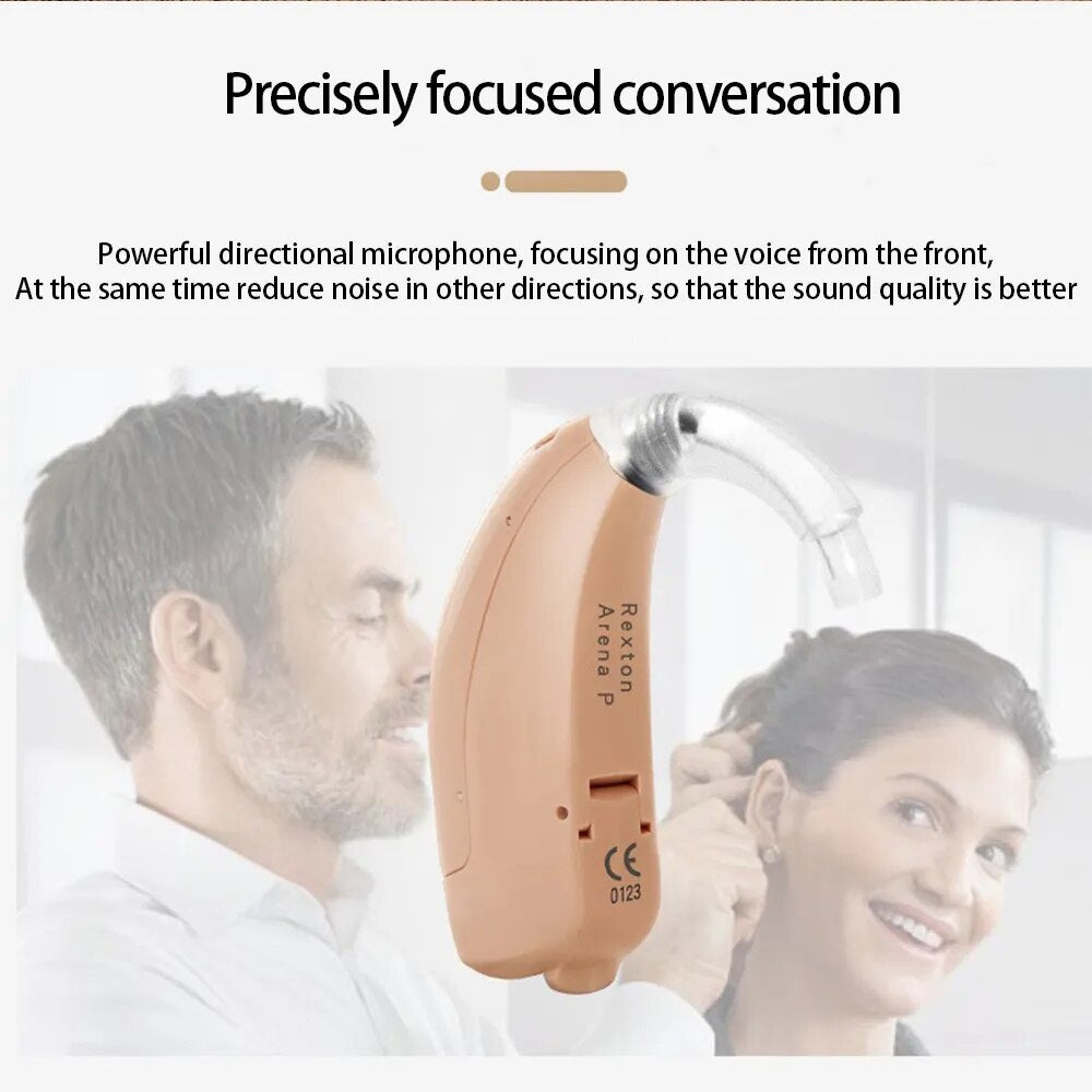 Siemens Rexton 6Channels Digital Hearing Aid 120db Sound Amplifier Wireless Ear Aids for Elderly Moderate to Severe Loss