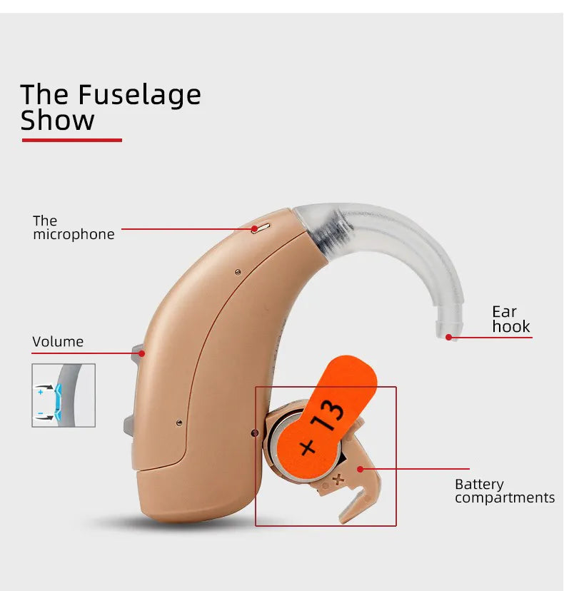 Siemens Rexton Mini Digital Hearing Aid 120db Sound Amplifier Wireless Ear Aids for Elderly Moderate to Severe Loss