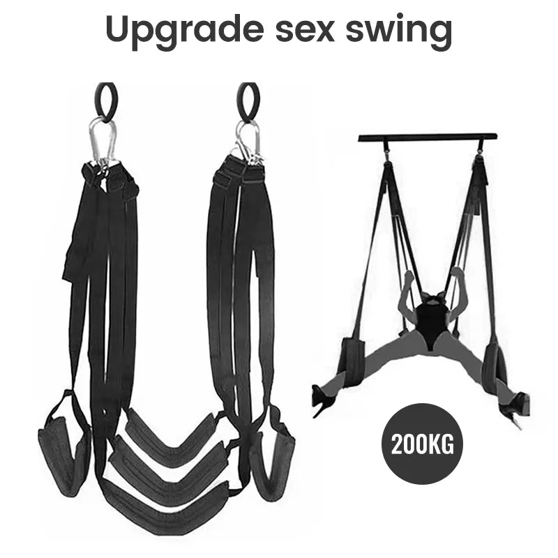 Door Sex Swing Passion For Couples Sex Swing Love Upgraded Version Sex Furnitures Restraint Chairs Swing Adult Erotic Products