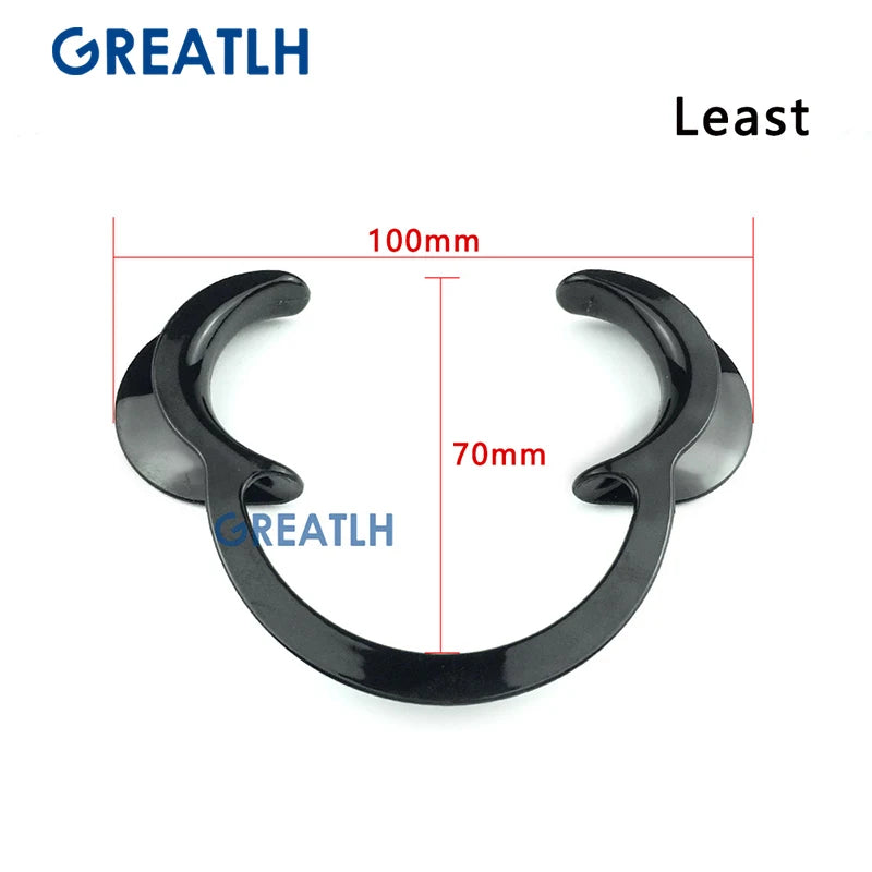 10pcs /set Dental Orthodontic Mouth Opener C-Shape Intraoral Cheek Lip Retractor Spreader Black Dentistry Accessories