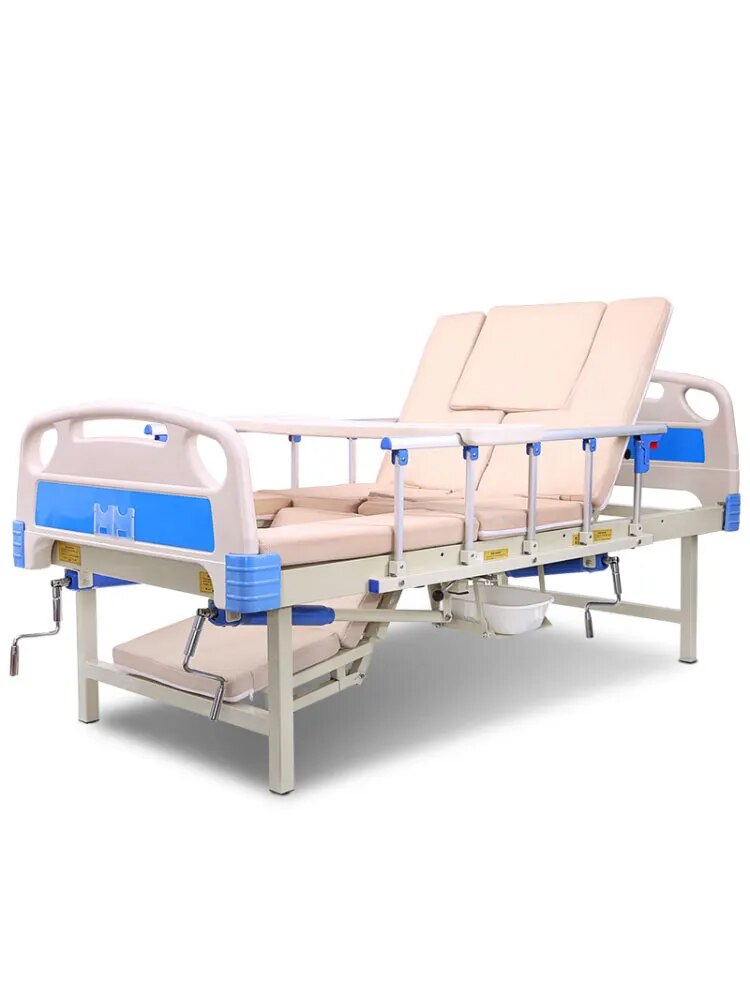 Hospital nursing bed home multifunctional medical bed for stroke hemiplegia elderly medical bed paralyzed patients.