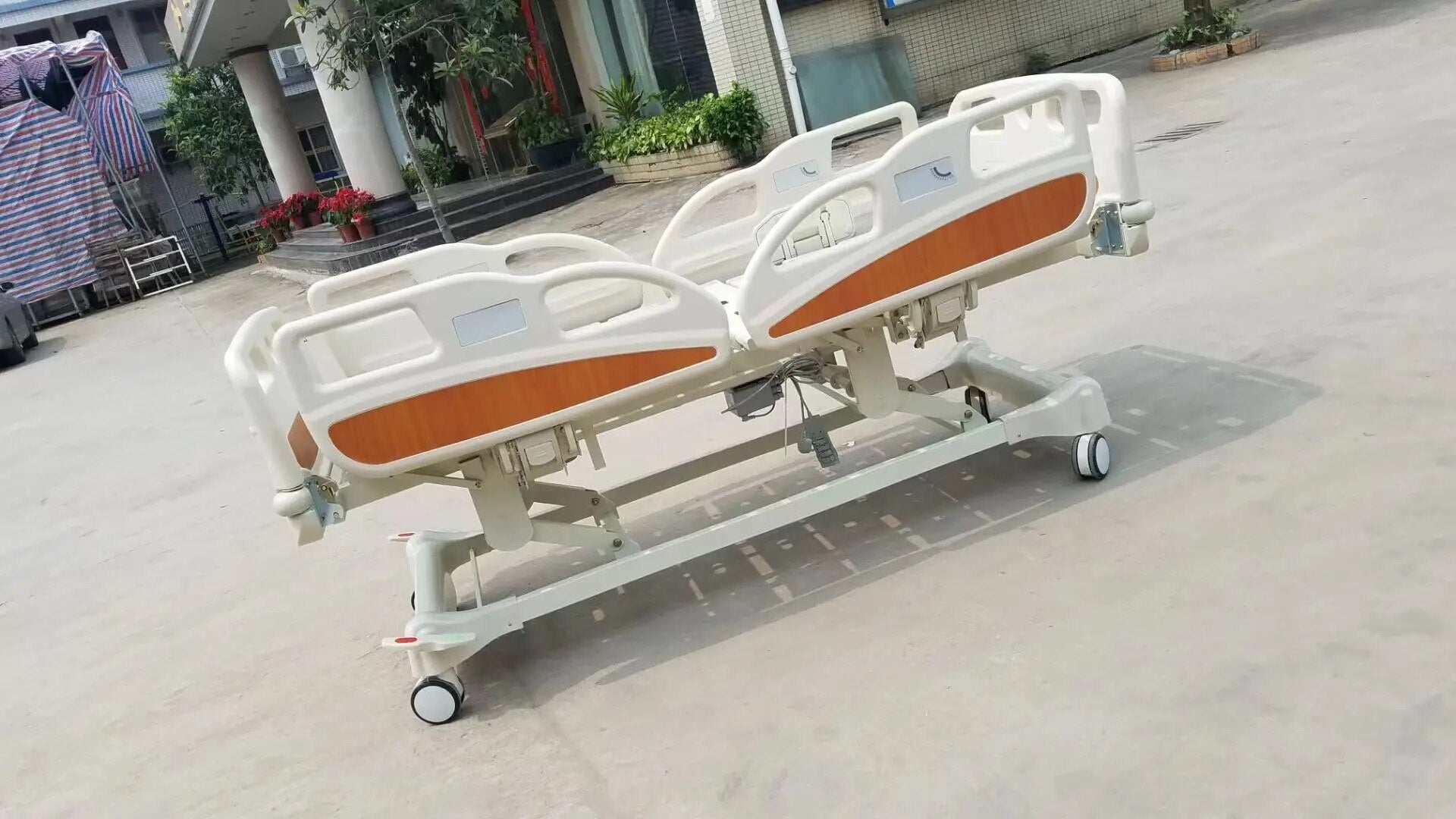 Medical ABS Electric Disabled Elderly Hospital Home Care Nursing examination Medical Bed With Wheel multi-function Patient Bed