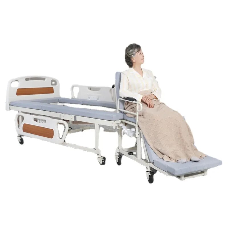 Household Electric Nursing Bed Sickbed Chair Separation Medical Multifunctional Paralysis Elderly Manual Wheelchair Bed