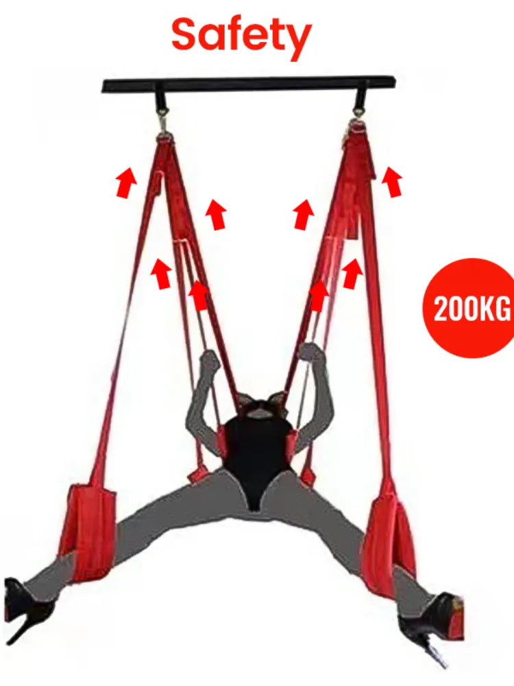 Door Sex Swing Passion For Couples Sex Swing Love Upgraded Version Sex Furnitures Restraint Chairs Swing Adult Erotic Products