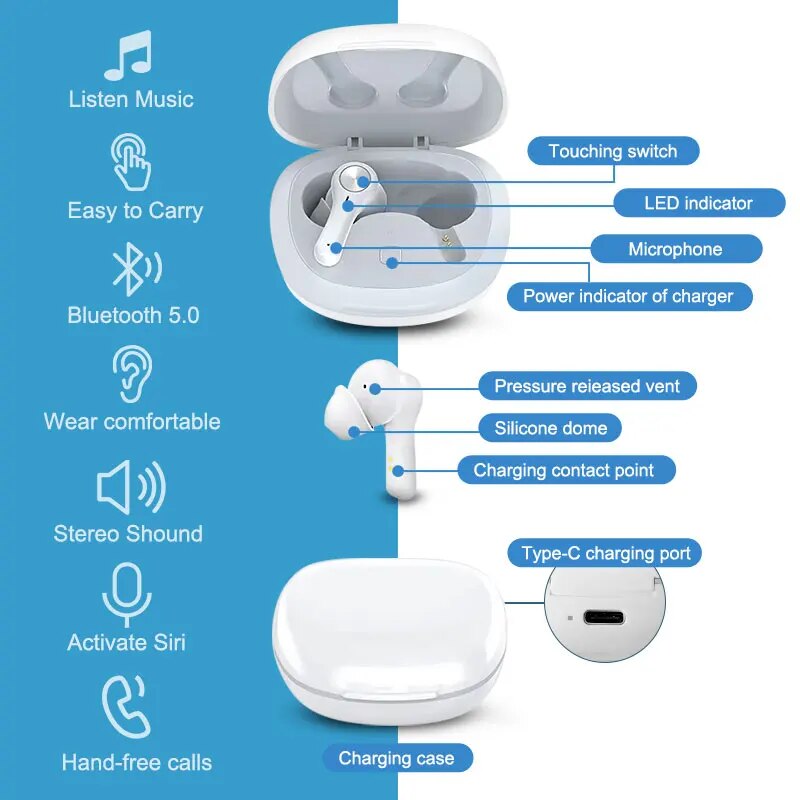 Rechargeable Hearing Aids Bluetooth Hearing Aid APP Control Digital Sound Amplifier For Deafness Moderate to Severe Loss