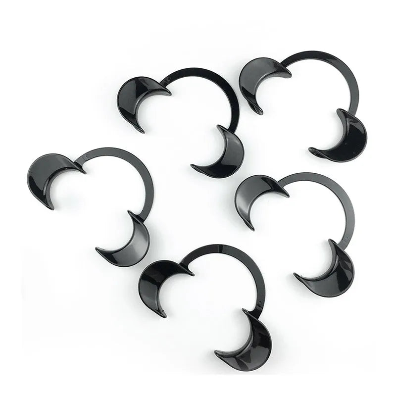 10pcs /set Dental Orthodontic Mouth Opener C-Shape Intraoral Cheek Lip Retractor Spreader Black Dentistry Accessories